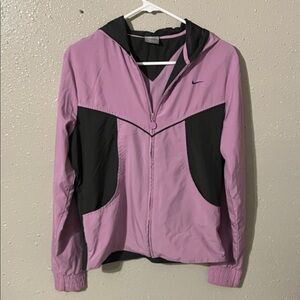 Nike Women's Two-Tone Pink and Black Utility Jacket